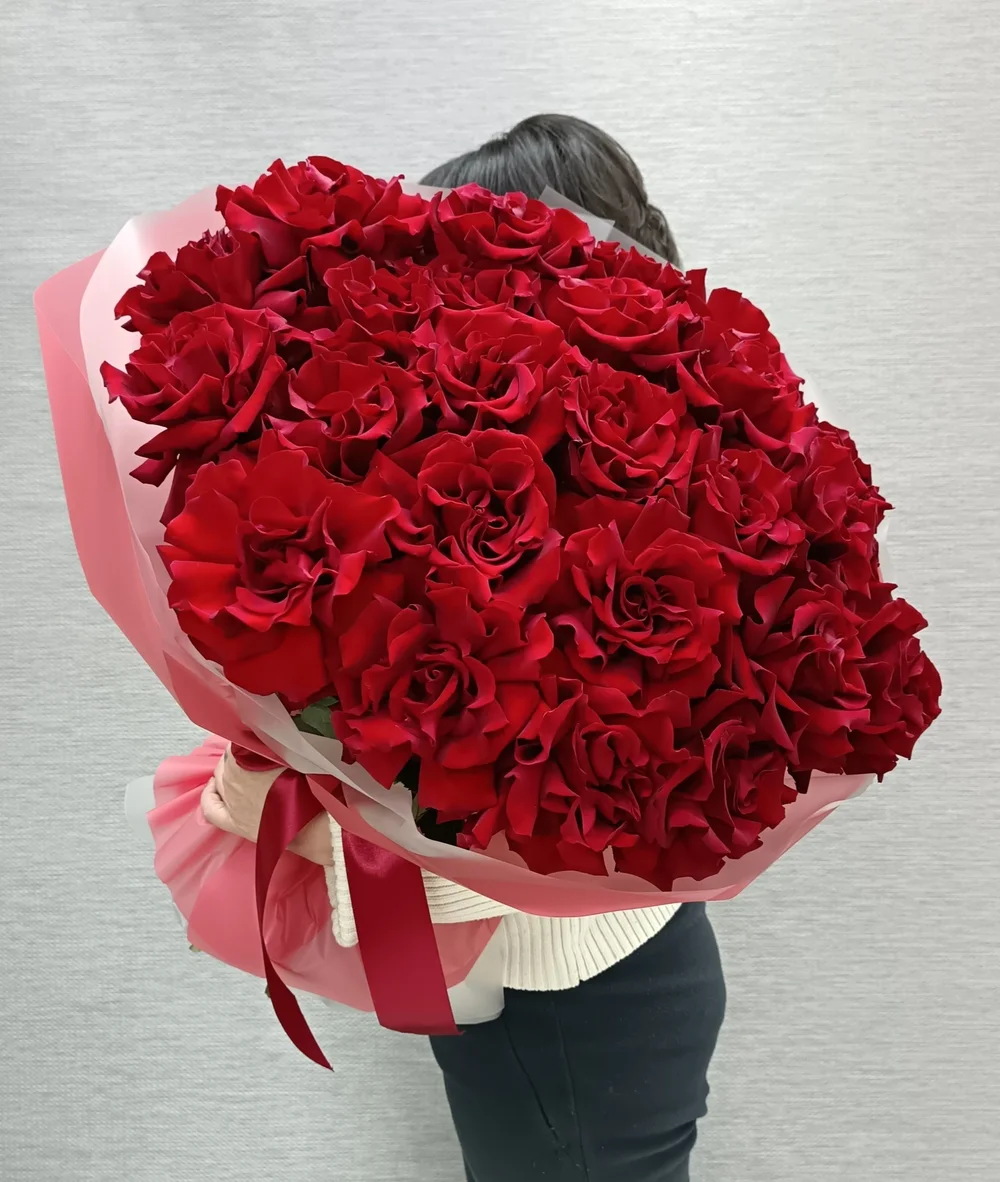 Букет из французской розы 25 шт.XXL