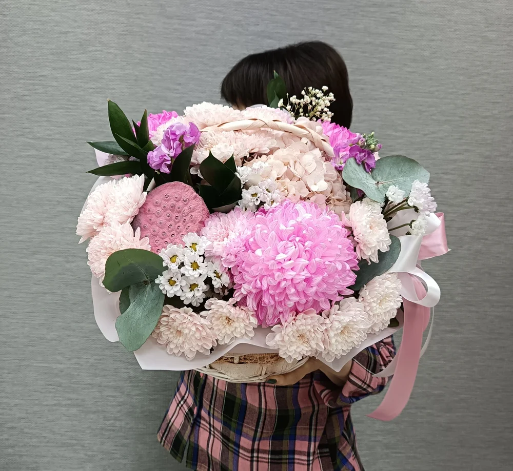 Корзина  с цветами