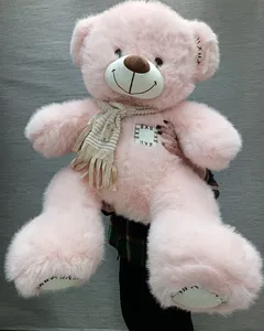 Мишка мягкий розовый